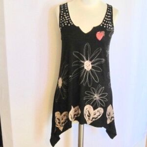 Desigual Asymmetric Tunic Top